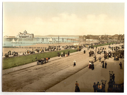 A picture of Parade and pier, Morecambe, England