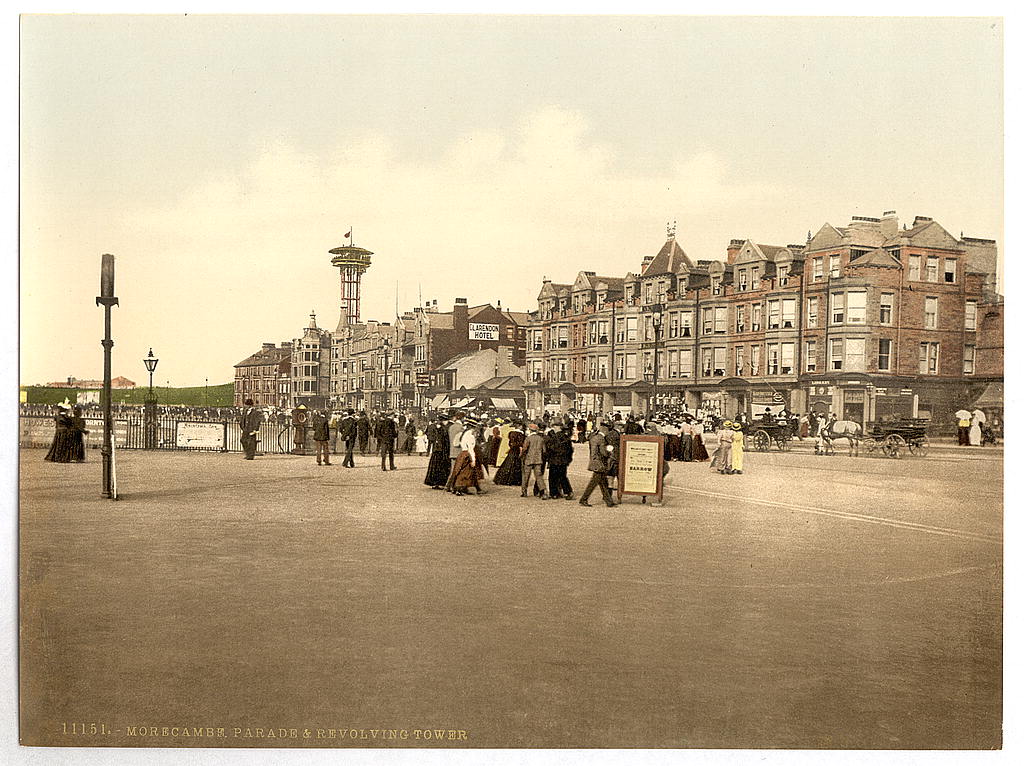 A picture of Parade and revolving tower, Morecambe, England