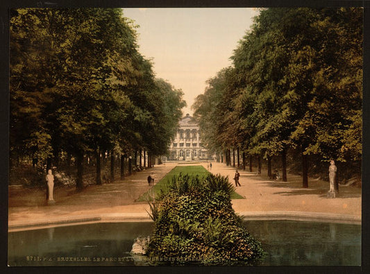 A picture of Park and Chamber of Representatives, Brussels, Belgium