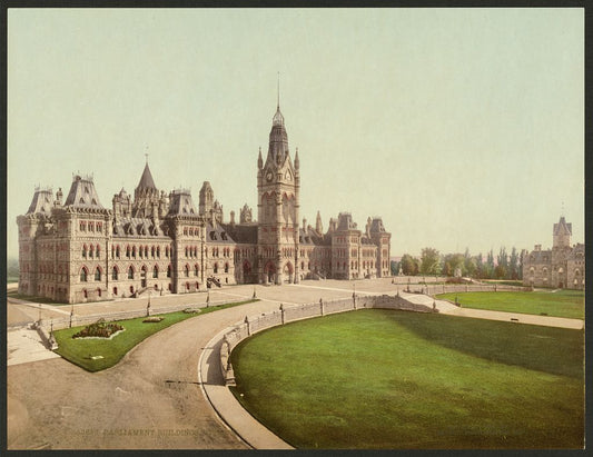 A picture of Parliament buildings, Ottawa