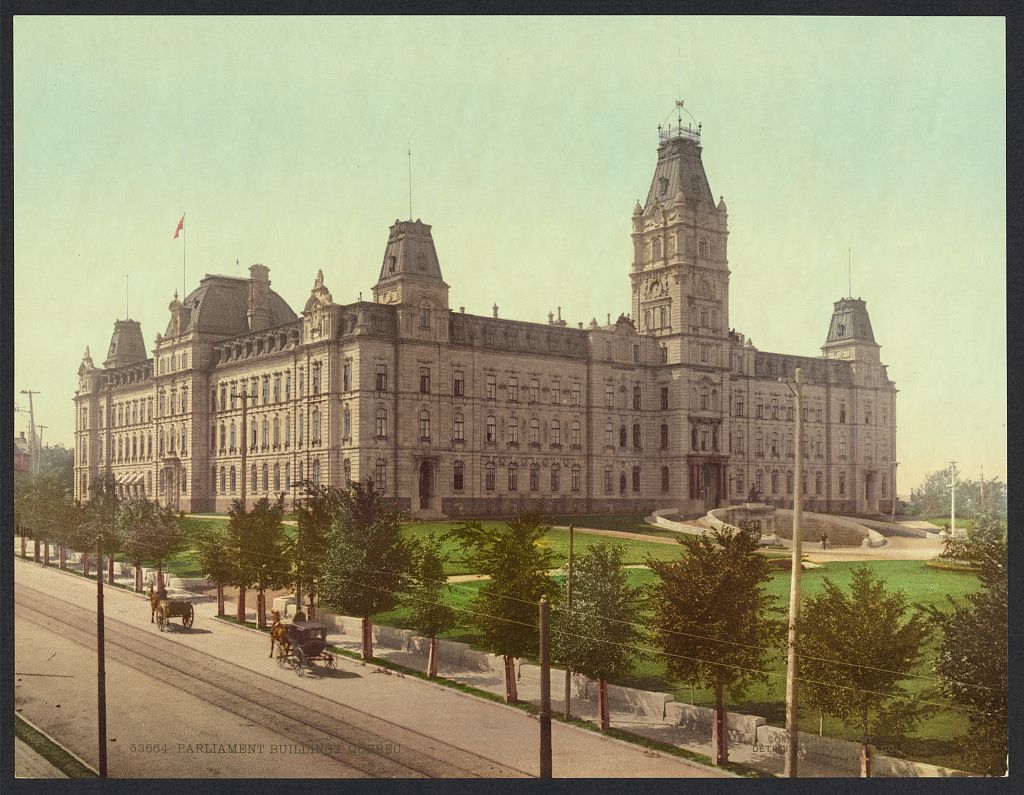 A picture of Parliament buildings, Quebec