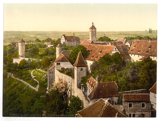 A picture of Part of the city, Rothenburg (i.e. ob der Tauber), Bavaria, Germany