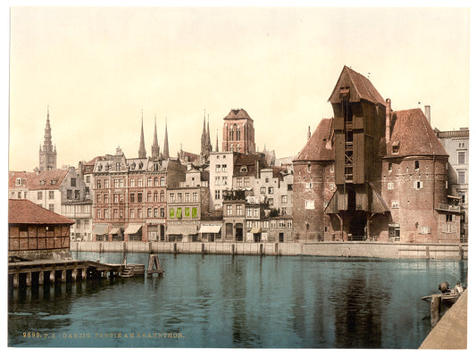 A picture of Part of the Kranthor, Danzig, West Prussia, Germany (i.e., Gdańsk, Poland)