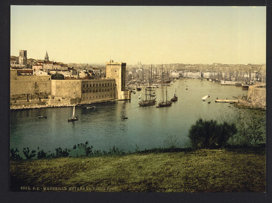 A picture of Part of the old harbor, Marseilles, France