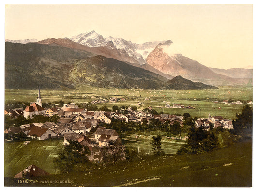 A picture of Partenkirchen, general view,  Upper Bavaria, Germany