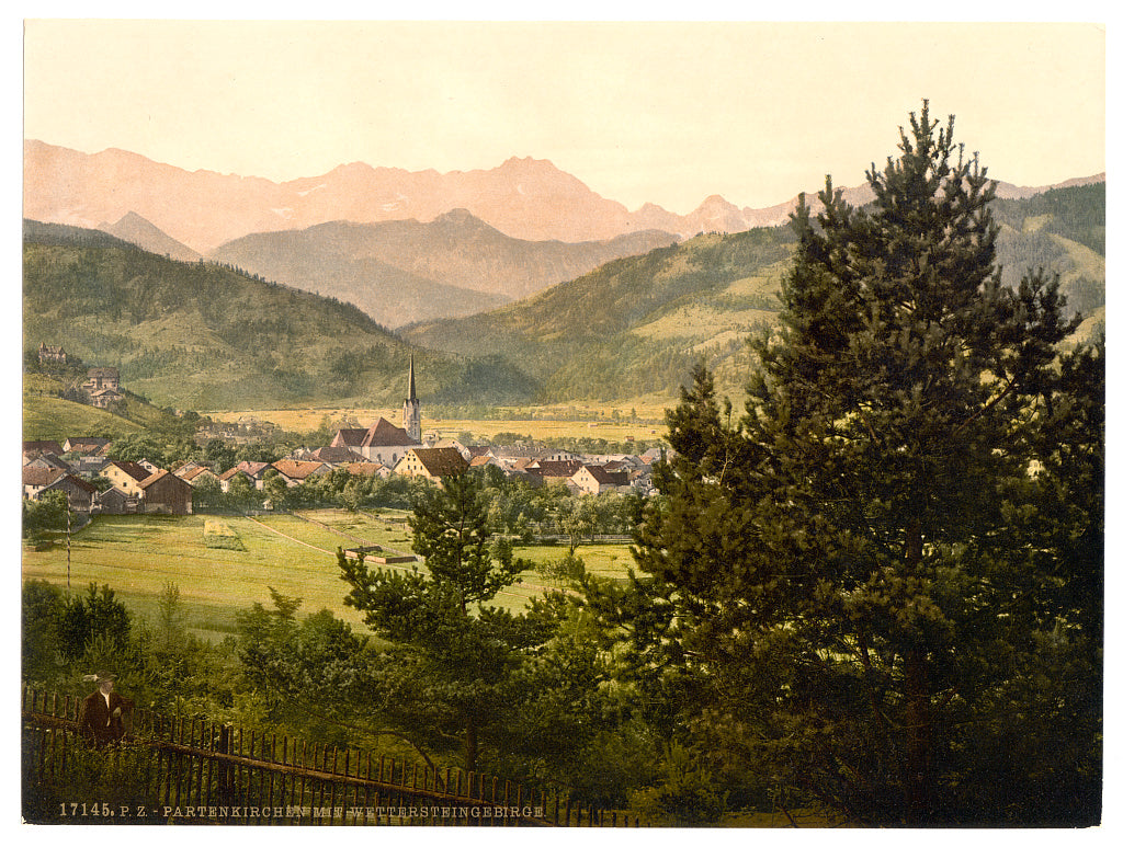 A picture of Partenkirchen with Wettersteingebirge, Upper Bavaria, Germany