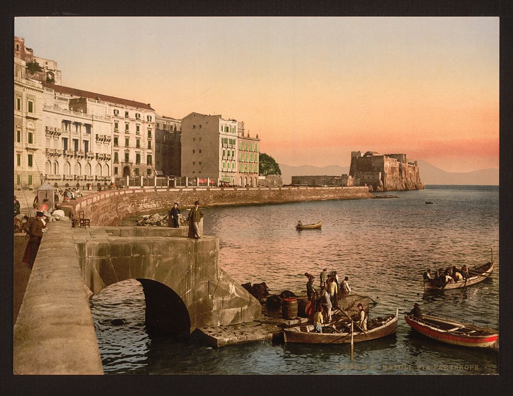 A picture of Partenope Street, Naples, Italy