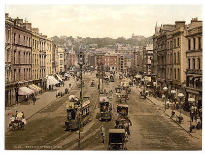 A picture of Patrick Street (i.e., St. Patrick Street), Cork. County Cork, Ireland