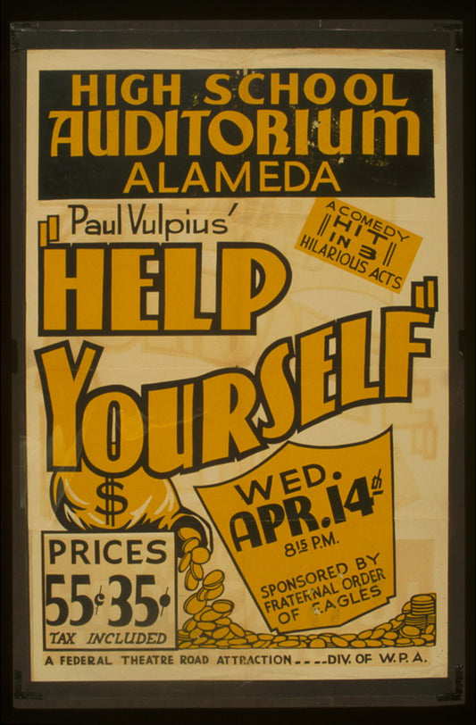 A picture of Paul Vulpius' "Help yourself" A comedy hit in 3 hilarious acts.
