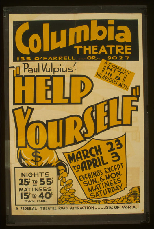 A picture of Paul Vulpius' "Help yourself" A comedy hit in 3 hilarious acts.