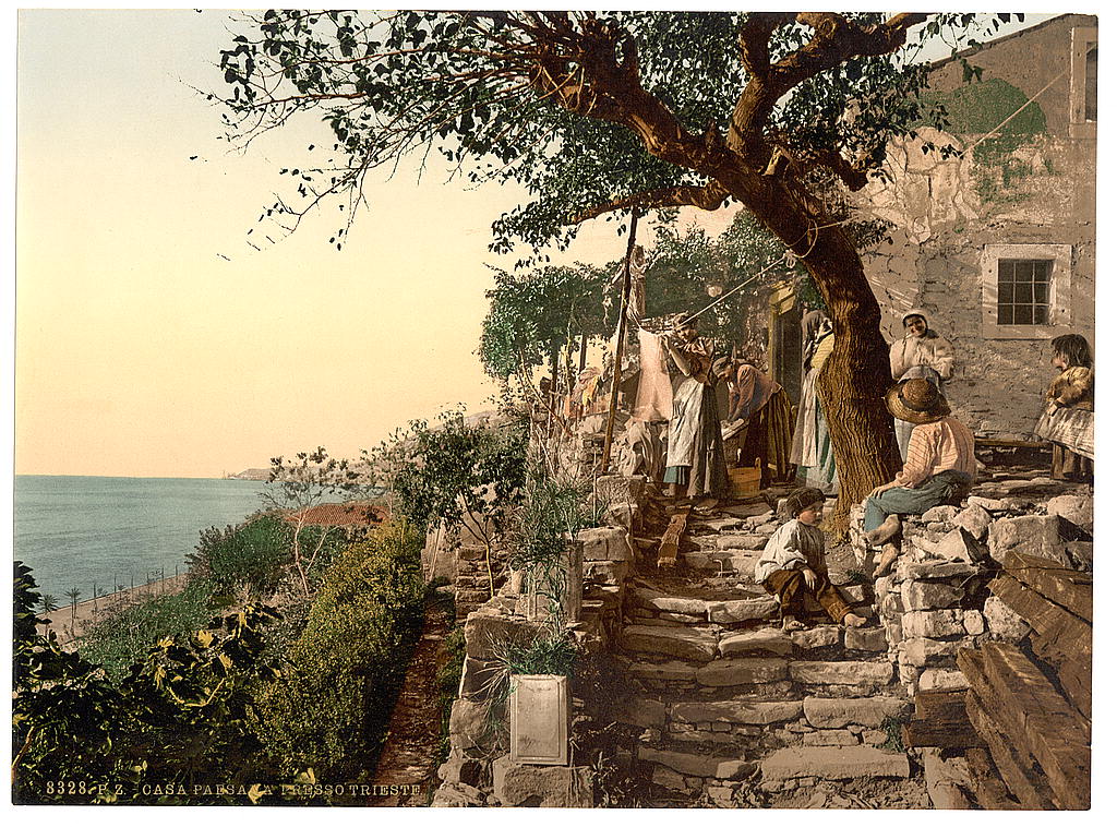 A picture of Peasants near Trieste, Istria, Austro-Hungary