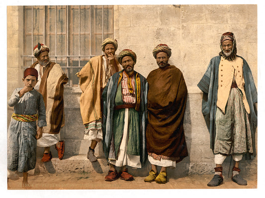 A picture of Peasants of the neighborhood of Bethlehem, Holy Land, (i.e., West Bank)