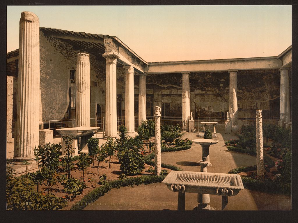 A picture of Peristyle of the House of Vetti, Pompeii, Italy