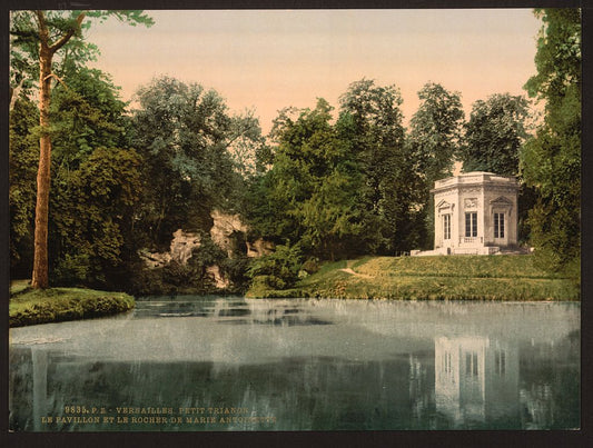 A picture of Petit Trianon, the Pavillion and the Rock of Marie Antoinette, Versailles, France
