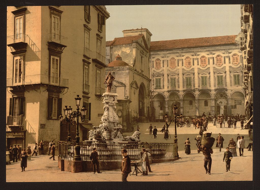 A picture of Piazetta Monteoliveto, Naples, Italy