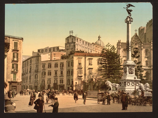 A picture of Piazza of Martiri (i.e. Piazza dei Martiri), Naples, Italy