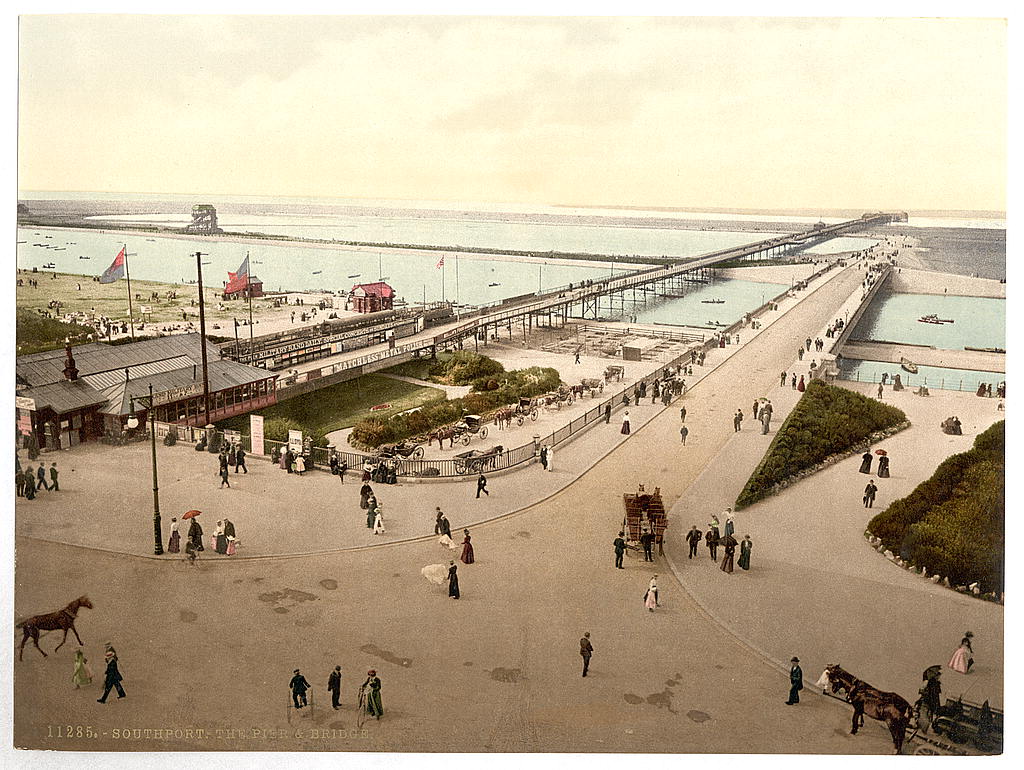 A picture of Pier and bridge, Southport, England