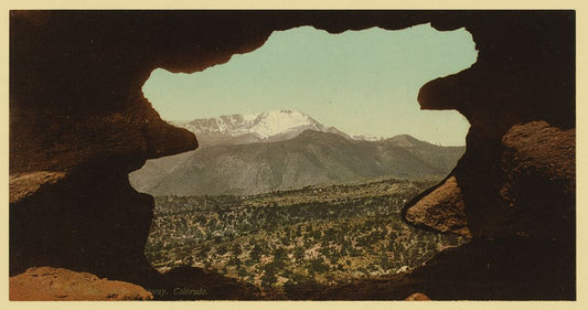 A picture of Pike's Peak from Gateway, Colorado
