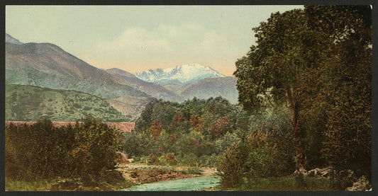 A picture of Pike's Peak from near Colorado City