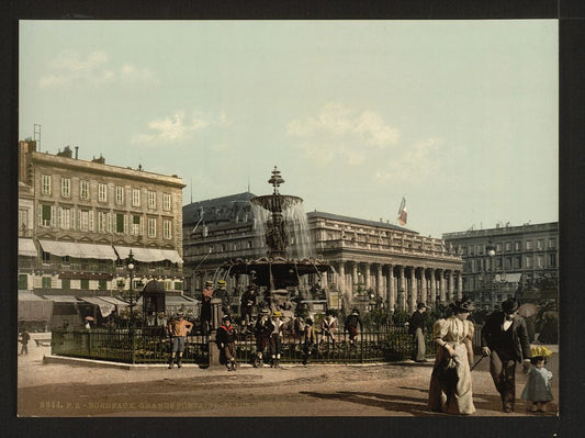 A picture of Place Tourny and fountain, Bordeaux, France