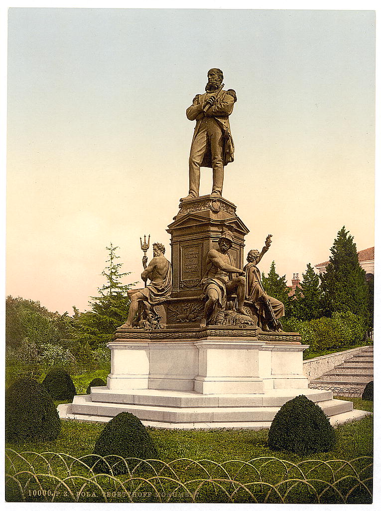 A picture of Pola, Tegetthoff Monument, Istria, Austro-Hungary