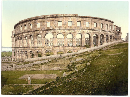A picture of Pola, the arena, Istria, Austro-Hungary