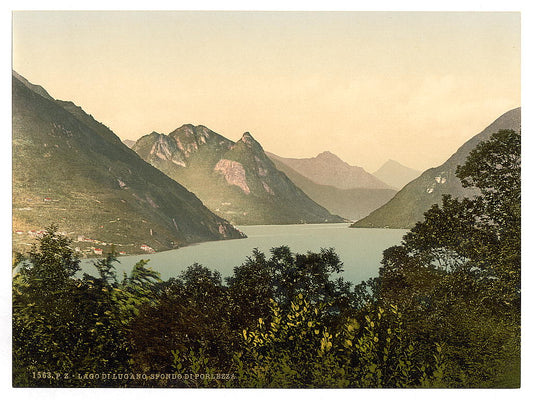 A picture of Porlezza, general view (distant), Tessin, Switzerland