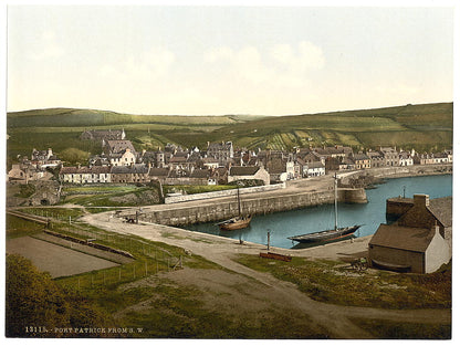 A picture of Port Patrick from the southwest, Scotland