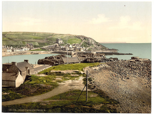 A picture of Port Patrick from the west, Scotland