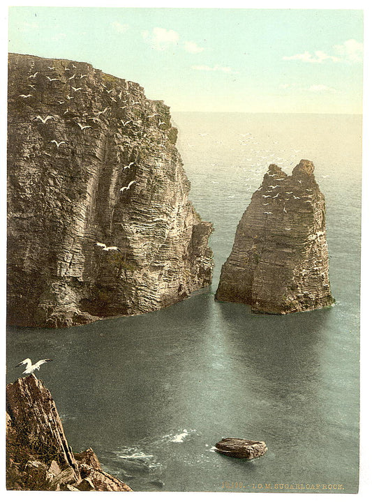 A picture of Port St. Mary, Sugar Loaf Rock, Isle of Man