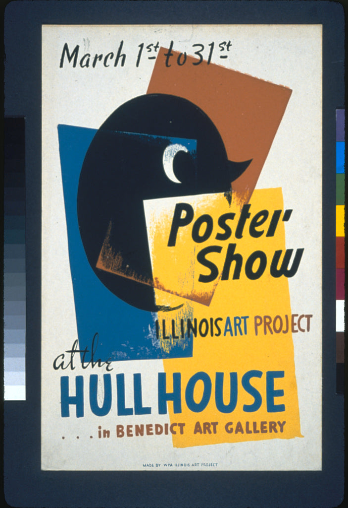 A picture of Poster show--at the Hull House ... in Benedict Art Gallery