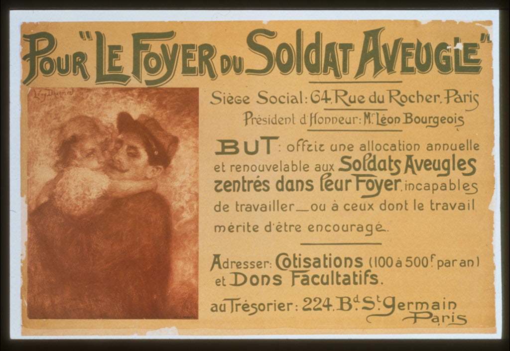 A picture of Pour le Foyer du Soldat Aveugle