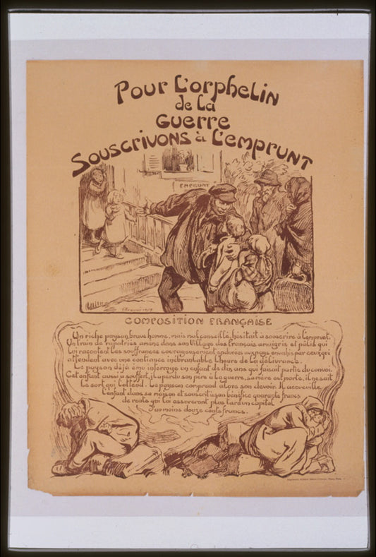 A picture of Pour l'orphelin de la guerre souscrivons á l'Emprunt