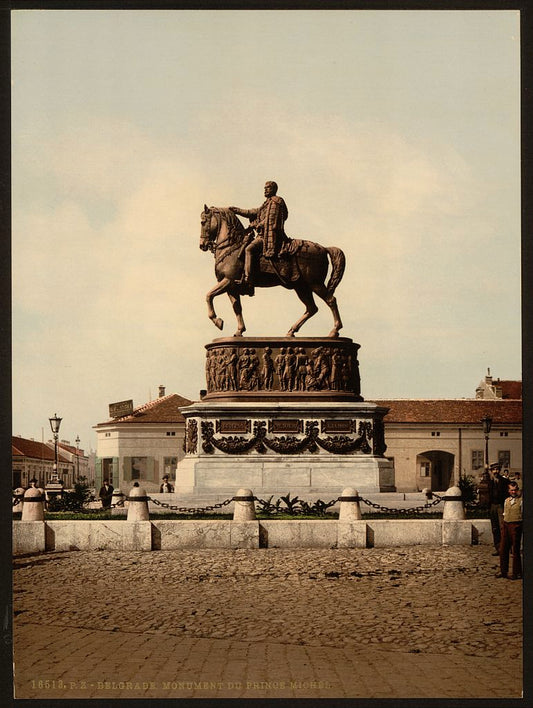 A picture of Prince Michael's monument, Belgrade, Servia