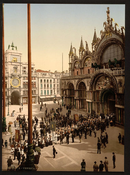 A picture of Procession in front of St. Mark's, Venice, Italy