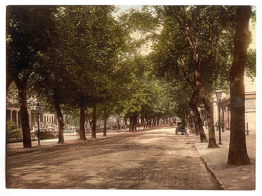 A picture of Promenade looking towards High Street, Cheltenham, England