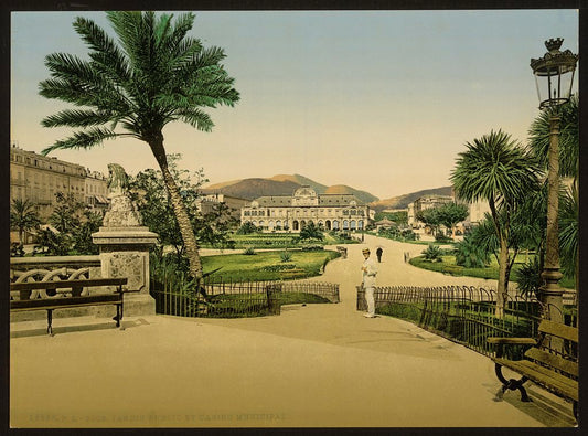 A picture of Public gardens and casino municipal, Nice, Riviera