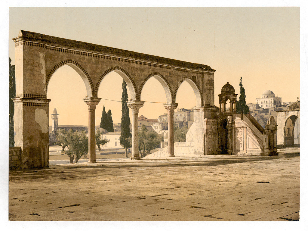 A picture of Pulpit of the Cadi Borhan-ed-din, Jerusalem, Holy Land