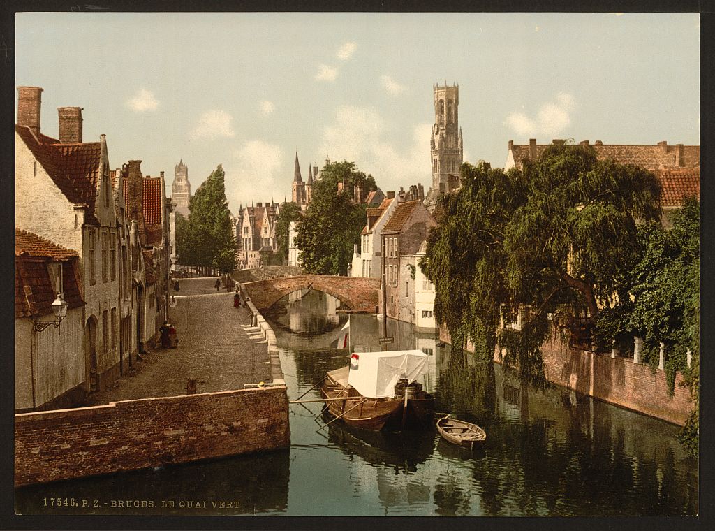 A picture of Quai vert, Bruges, Belgium