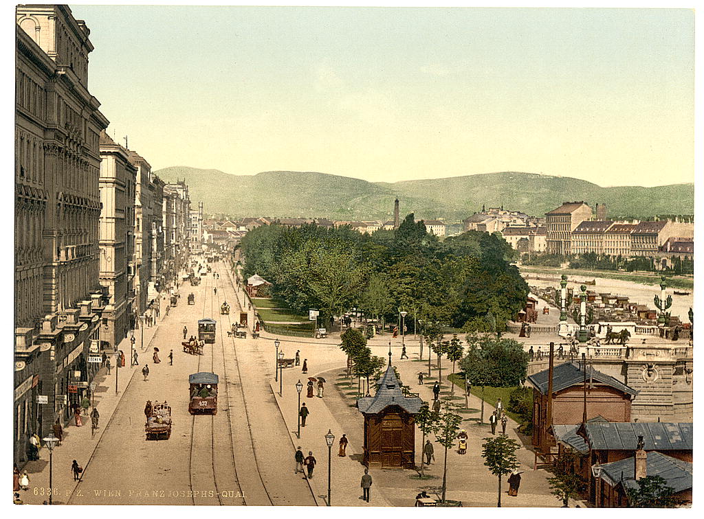 A picture of Quay Francis Joseph, Vienna, Austro-Hungary