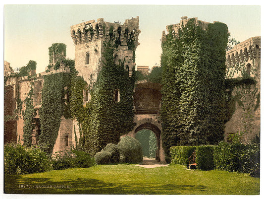 A picture of Raglan Castle, I., Wales