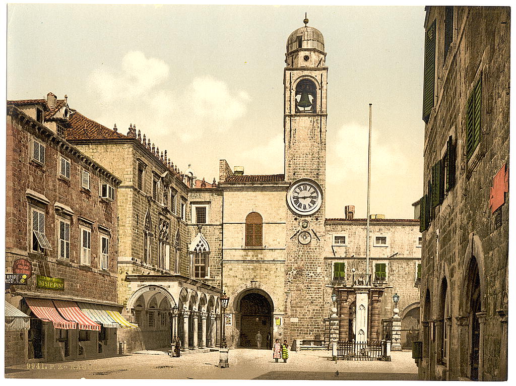A picture of Ragusa, Corpi di Guardi Square, Dalmatia, Austro-Hungary