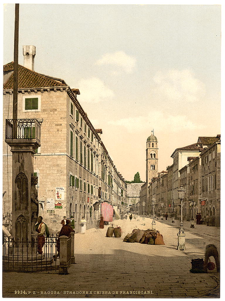 A picture of Ragusa, the Franciscan Church, Dalmatia, Austro-Hungary