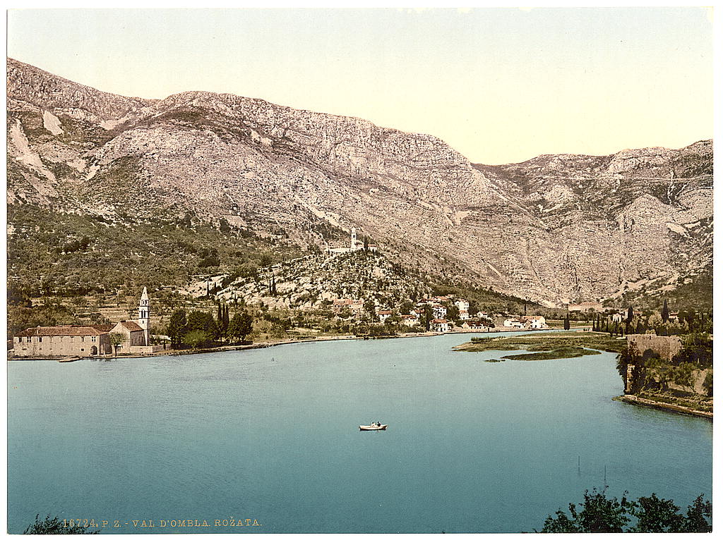 A picture of Ragusa, Valley of the Ombla, Rozata (i.e., Rozato), Dalmatia, Austro-Hungary