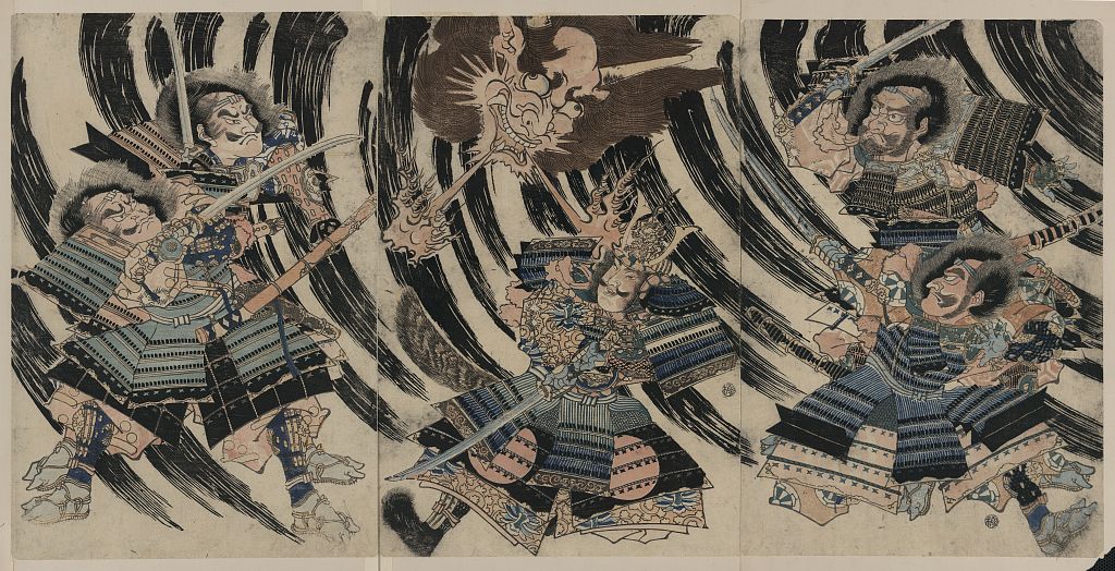 A picture of Raikō sitennō to shutendōji no kubi