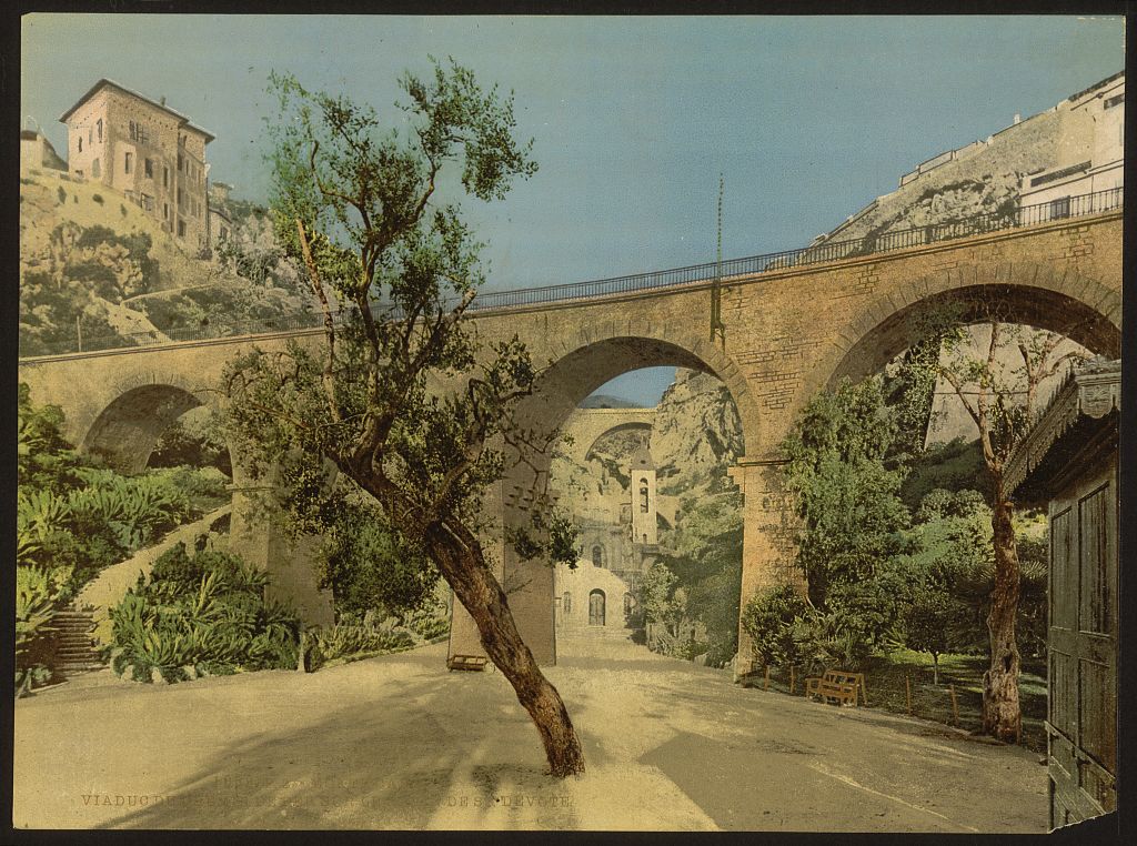 A picture of Railroad viaduct, ravine, Saint Devote, Monte Carlo, Riviera