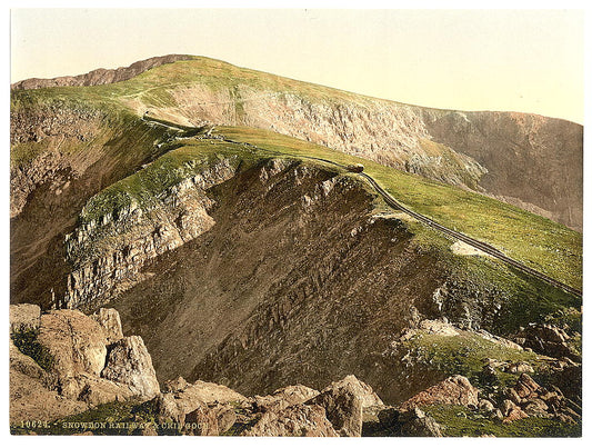 A picture of Railway and Crib Goch, Snowdon, Wales