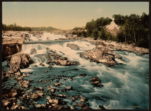 A picture of Rapids, Hønefoss, Ringerike, Norway