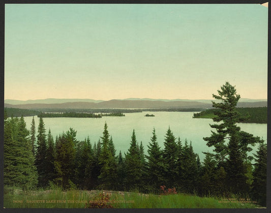 A picture of Raquette Lake from the Crags, Adirondack Mountains