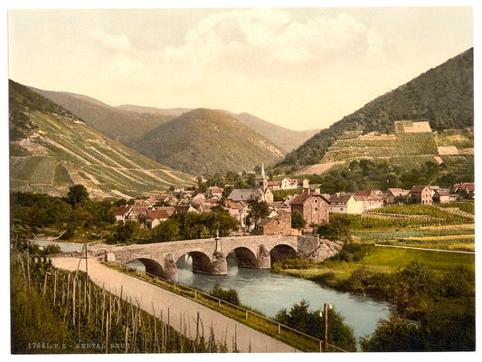 A picture of Rech, Ahrthal (i.e., Ahrtal), the Rhine, Germany